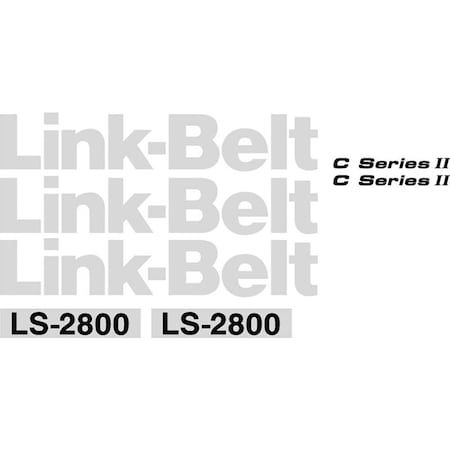 Aftermarket Link-Belt LS-2800 Excavator Decal Set LBLS2800IIDECALSET